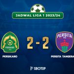 Skor akhir Liga 1: Persikabo 1973 2-2 Persita Tangerang