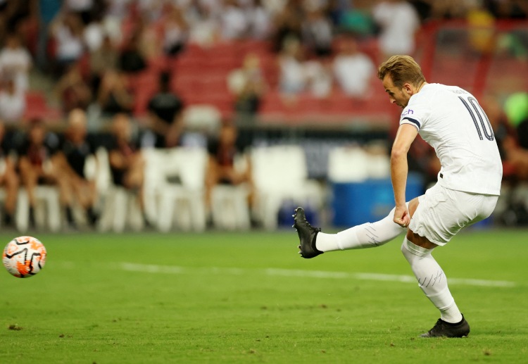 Harry Kane scored the opening goal against Lion City Sailors FC in their football friendly match