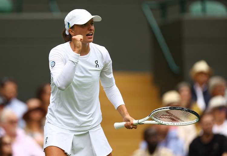 Poland's Iga Swiatek is into the second round of Wimbledon after a win against Zhu Lin