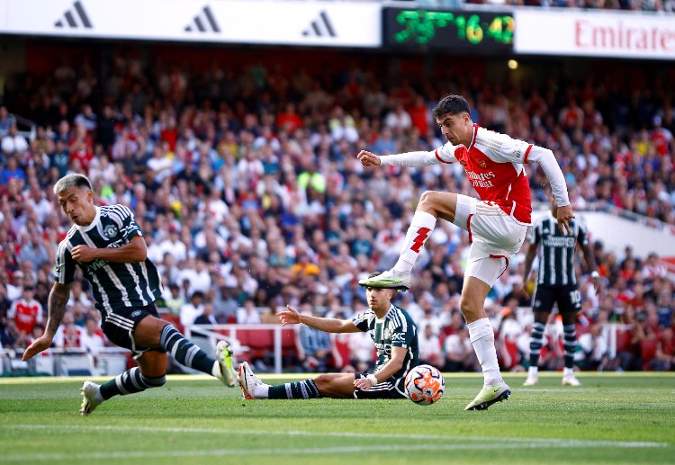 Kai Havertz of Arsenal will aim to score goals in their Premier League home match against Tottenham