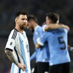 Skor akhir kualifikasi Piala Dunia 2026: Argentina 0-2 Uruguay