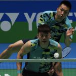 中国羽毛球大师赛 李洋与王齐麟晋级男双16强。