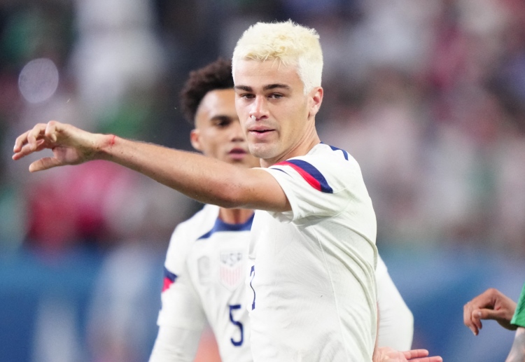 Giovanni Reyna of USA was awarded the best player of the CONCACAF Nations League against Mexico at the AT&T Stadium