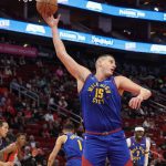 Nikola Jokic of Denver Nuggets won his second NBA MVP award during their victory over Miami Heat at the Ball Arena