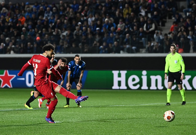 欧洲联赛 萨拉赫打入全场唯一进球。
