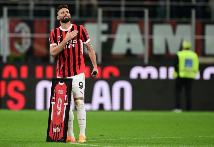 Olivier Giroud scored 15 goals for AC Milan in the Serie A this season