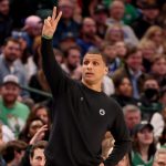 Celtics coach Joe Mazzulla eyes for a swift victory against the Mavericks in the 2023-24 NBA Finals