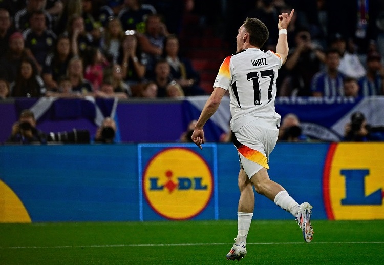 欧锦赛  维尔茨为德国扳回一球。