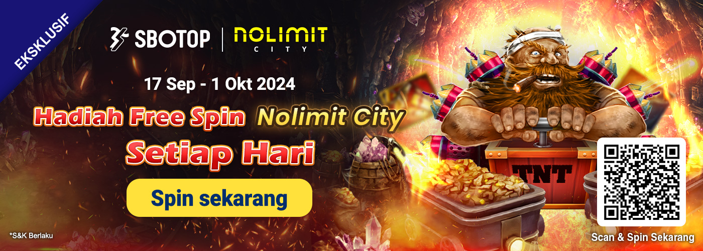 Dapatkan Free Spin setiap hari dengan Nolimit City!