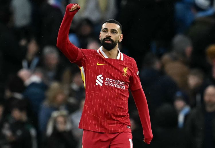 Mohamed Salah opens the scoring in Liverpool's 0-2 win against Wolverhampton Wanderers in the Premier League