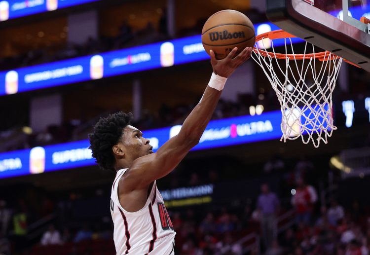 Houston’s Amen Thompson looks to maintain his fine form in the Rockets’ upcoming NBA clash with the Kings