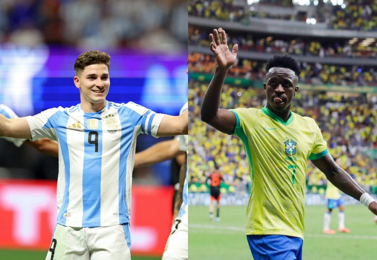 Argentina's Julian Alvarez and Brazil's Vinicius Junior are now preparing for their World Cup qualifiers match