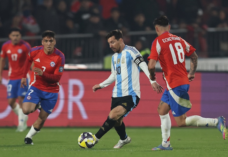 世界杯预选赛 第55分钟，梅西替补登场，时隔197天，再次为阿根廷出战