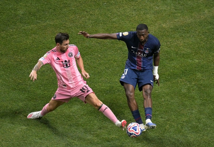 世俱杯 梅西虽然频频尝试，但未能撕开巴黎防线