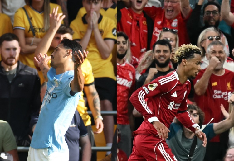 Manchester City's Tijjani Reijnders and Liverpool's Hugo Ekitike both scored in their first Premier League match