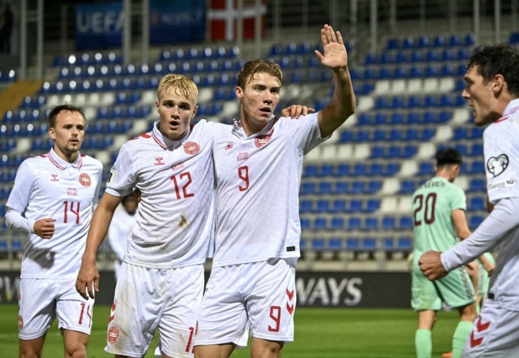 Rasmus Hojlund cetak gol di pertandingan kualifikasi Piala Dunia 2026
