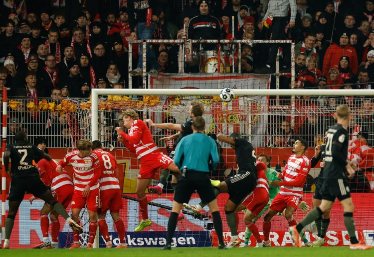 德国杯 奎尔费尔德为柏林联合连罚两中，使球队一度将比分迫近至2比3。