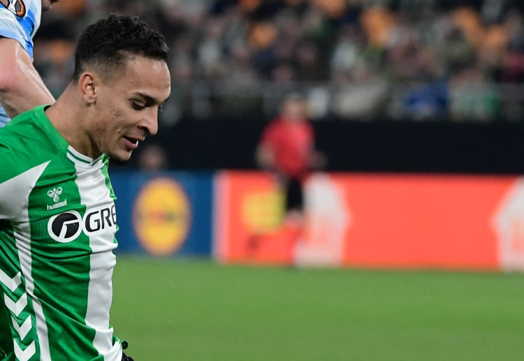 西甲联赛 停赛的安东尼本轮比赛可望重新为皇家贝蒂斯出战。